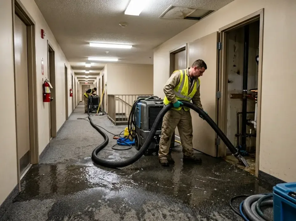 multi-unit-apartment-hallway-f-005 — frequently asked questions, Emergency Burst Pipe Water Extraction & Removal in Louisiana